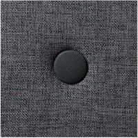 By KlipKlap -  KK 3 Fold sofa XL 140 cm - Blågrå med grå knapper